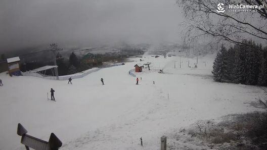 Widok z Kamery na stok MASTER SKI w Tyliczu