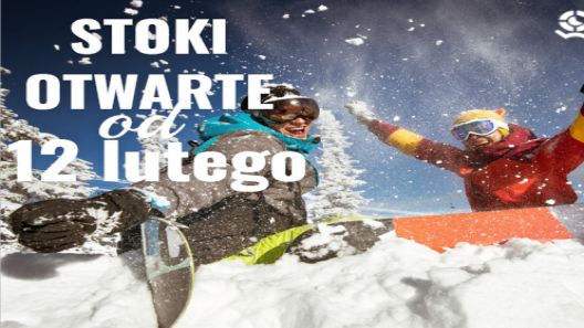 Szczęśliwi snowboardziści na śniegu