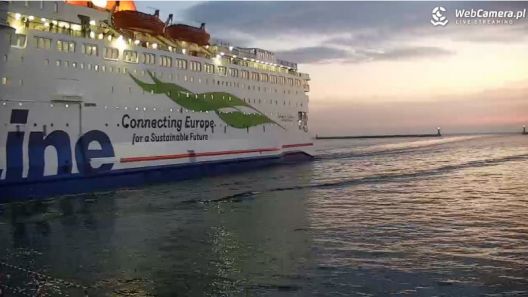 Widok z kamery na Port Morski w Gdyni