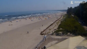 Zdjęcie z kamery w miejscowości Wschodnia plaża w Ustce