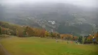 Widok z Kamery górną stację kolei linowej w Beskid Sport Arena.