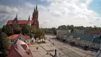 BIAŁYSTOK - widok z kamery na Archikatedrę NOWOŚĆ