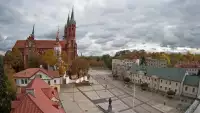 BIAŁYSTOK - widok z kamery na Archikatedrę NOWOŚĆ