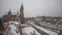 BIAŁYSTOK - widok z kamery na Archikatedrę NOWOŚĆ