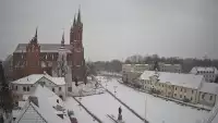 BIAŁYSTOK - widok z kamery na Archikatedrę NOWOŚĆ