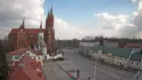 BIAŁYSTOK - widok z kamery na Archikatedrę NOWOŚĆ