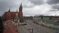 BIAŁYSTOK - widok z kamery na Archikatedrę NOWOŚĆ