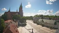 BIAŁYSTOK - widok z kamery na Archikatedrę NOWOŚĆ