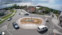 Widok z Kamery na rondo na żywo Hałcnów