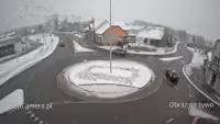 Widok z Kamery na rondo na żywo Hałcnów