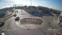 Widok z Kamery na rondo na żywo Hałcnów