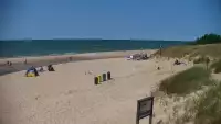 Widok z Kamery na plażę w Bobolinie