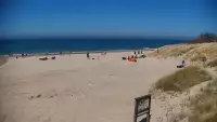 Widok z Kamery na plażę w Bobolinie