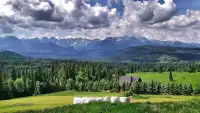 Panorama Tatr z Bukowiny Tatrzańskiej