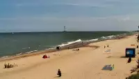 Widok na plażę w Chłapowie