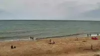 Widok na plażę w Chłapowie
