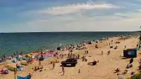 Widok na plażę w Chłapowie