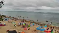Widok na plażę w Chłapowie