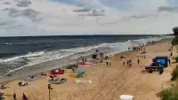 Widok na plażę w Chłapowie
