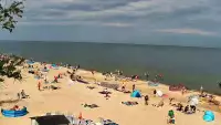 Widok na plażę w Chłapowie