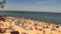 Widok na plażę w Chłapowie