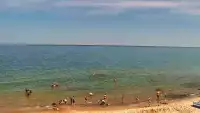 Widok na plażę w Chłapowie