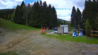 Widok na dolny odcinek trasy w Czarnej Górze