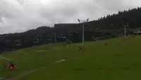 Czarna Góra Resort - widok na trasy zjazdowe oraz wyciąg.