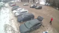 Kamera na parking przy stacji narciarskiej CZARNÓW SKI