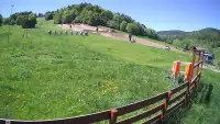 Kamera prezentuje obraz na stok Czarnów ski