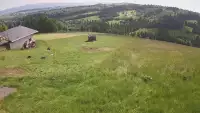 Widok na stację narciarską Czerwienne SKI na Podhalu.