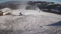 Widok na stację narciarską Czerwienne SKI na Podhalu.