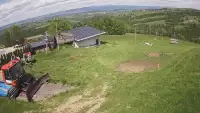 Widok na stację narciarską Czerwienne SKI na Podhalu.