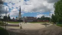 Widok z kamery na Sanktuarium Maryjne i Klasztor Zakonu Paulinów w Częstochowie.