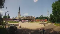 Widok z kamery na Sanktuarium Maryjne i Klasztor Zakonu Paulinów w Częstochowie.