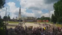 Widok z kamery na Sanktuarium Maryjne i Klasztor Zakonu Paulinów w Częstochowie.