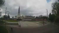 Widok z kamery na Sanktuarium Maryjne i Klasztor Zakonu Paulinów w Częstochowie.