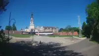 Widok z kamery na Sanktuarium Maryjne i Klasztor Zakonu Paulinów w Częstochowie.
