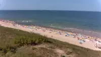 Widok z Kamery na plażę w Darłowie