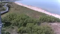Widok z Kamery na plażę w Darłowie