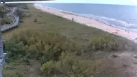 Widok z Kamery na plażę w Darłowie