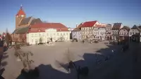 Kamera w Darłowie skierowana na Plac Kościuszki.