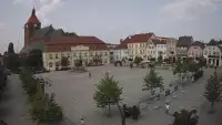 Kamera w Darłowie skierowana na Plac Kościuszki.