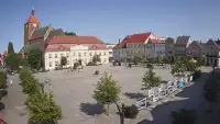 Kamera w Darłowie skierowana na Plac Kościuszki.