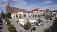Kamera w Darłowie skierowana na Plac Kościuszki.