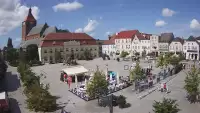 Kamera w Darłowie skierowana na Plac Kościuszki.