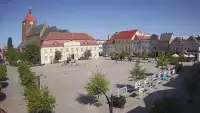 Kamera w Darłowie skierowana na Plac Kościuszki.