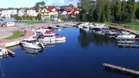Widok na przystań i marinę w Dziwnowie