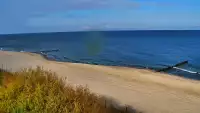 Plaża w Dziwnowie oglądaj w sezonie letnim.