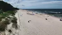 Wydmy w Dźwirzynie z kamery online.
